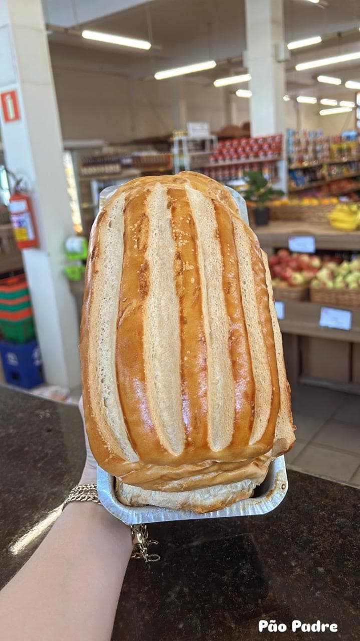 Pão Padre da padaria do Super DEMA